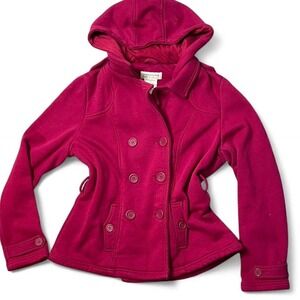 Pink Jones New York hooded pea coat